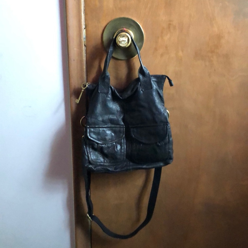 Fossil Leather crossbody purse